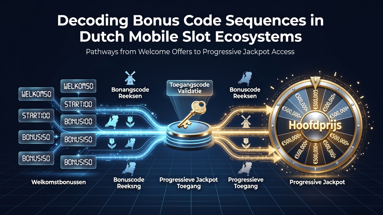 Mobiele slotinterface met bonuscode invoervelden en jackpot indicatoren op Nederlandse gokapps