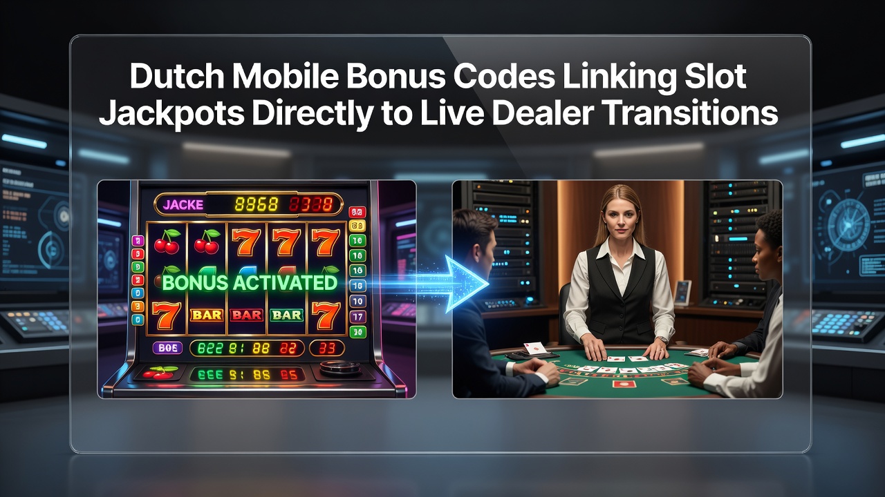 Weergave van live dealer tafels verbonden met mobiele jackpot systemen via bonus codes
