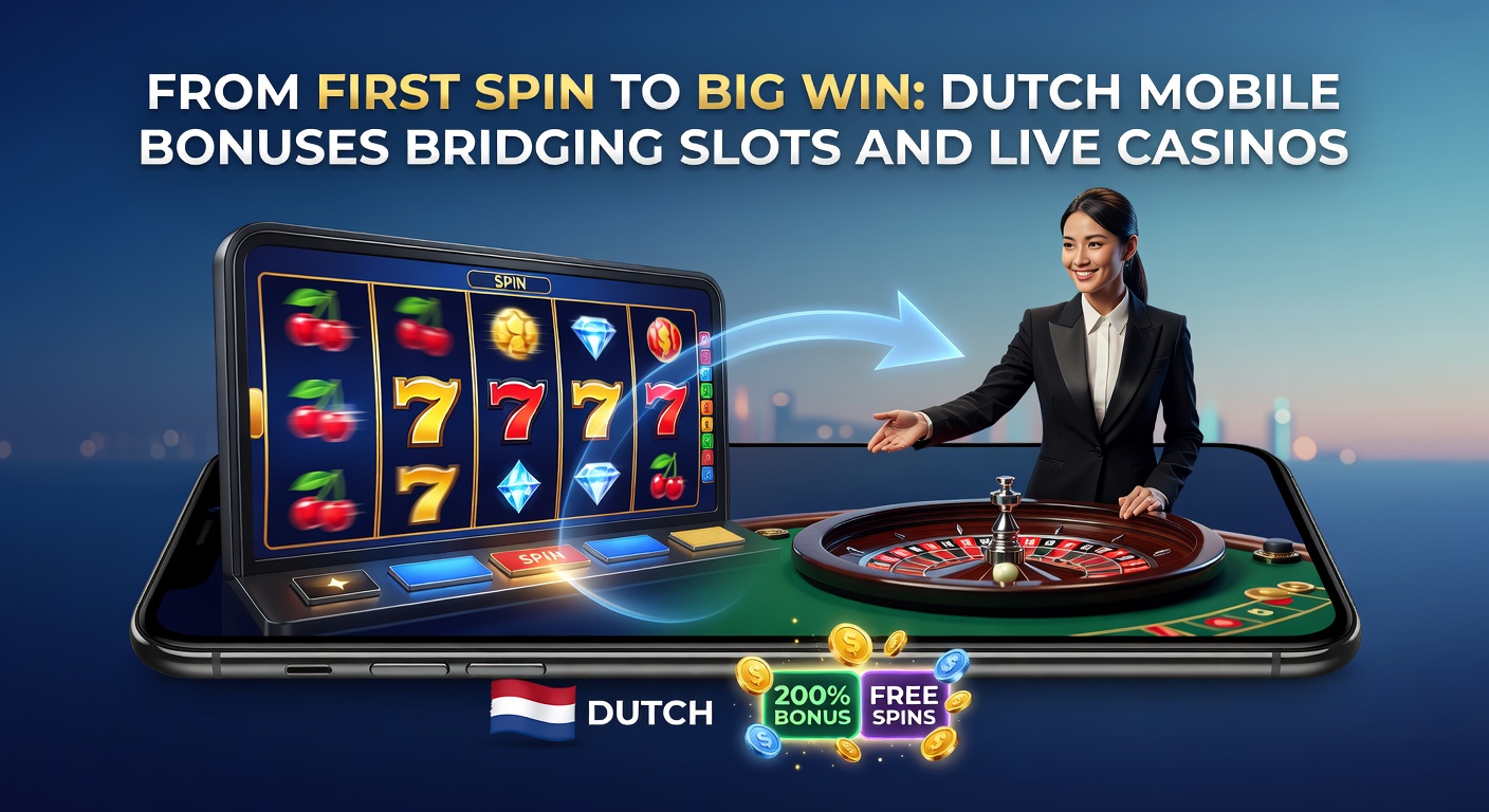 Schermafbeelding van een mobiele bonus die slots wins omzet in live casino chips bij een Nederlands platform