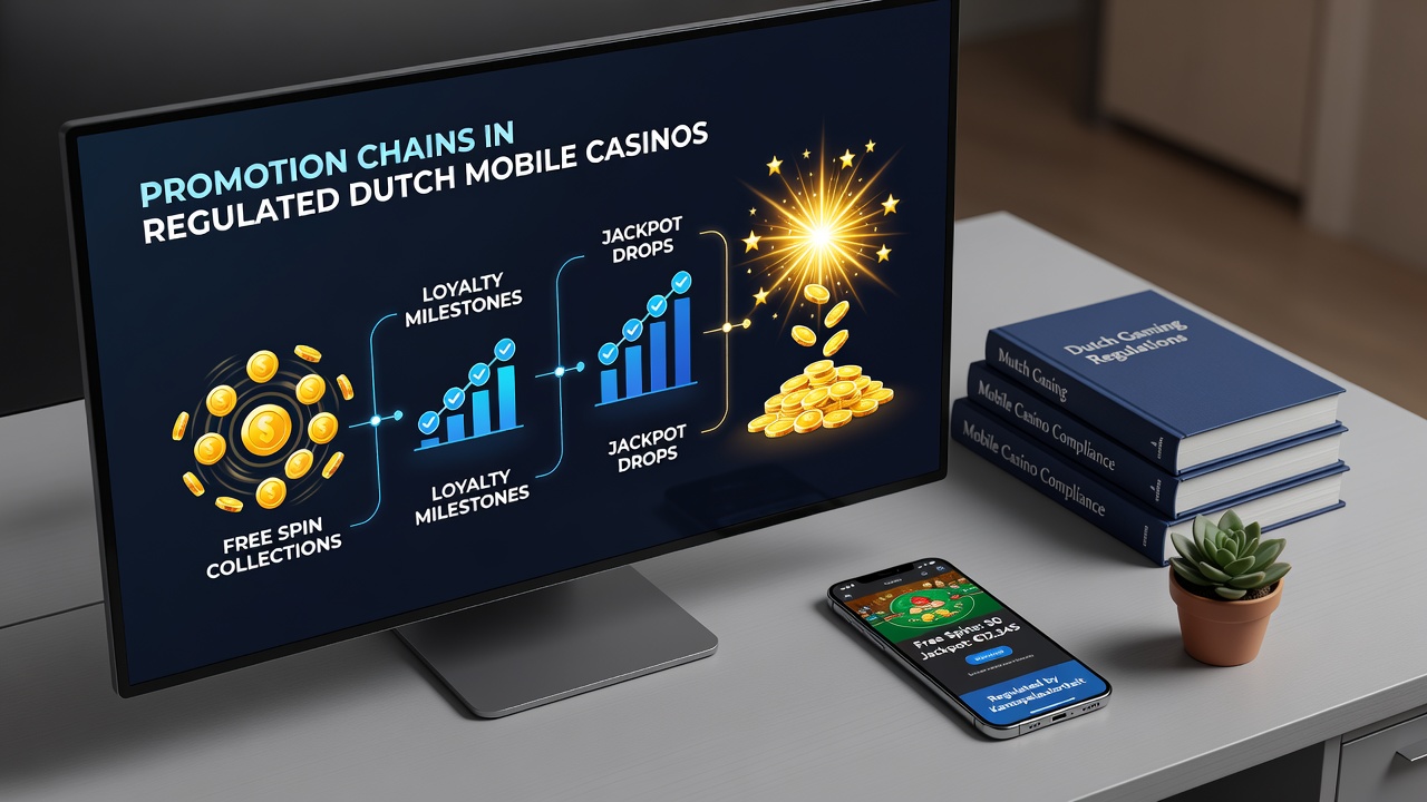 Grafiek die promotieketens en jackpot uitbetalingen in Nederlandse casino's toont