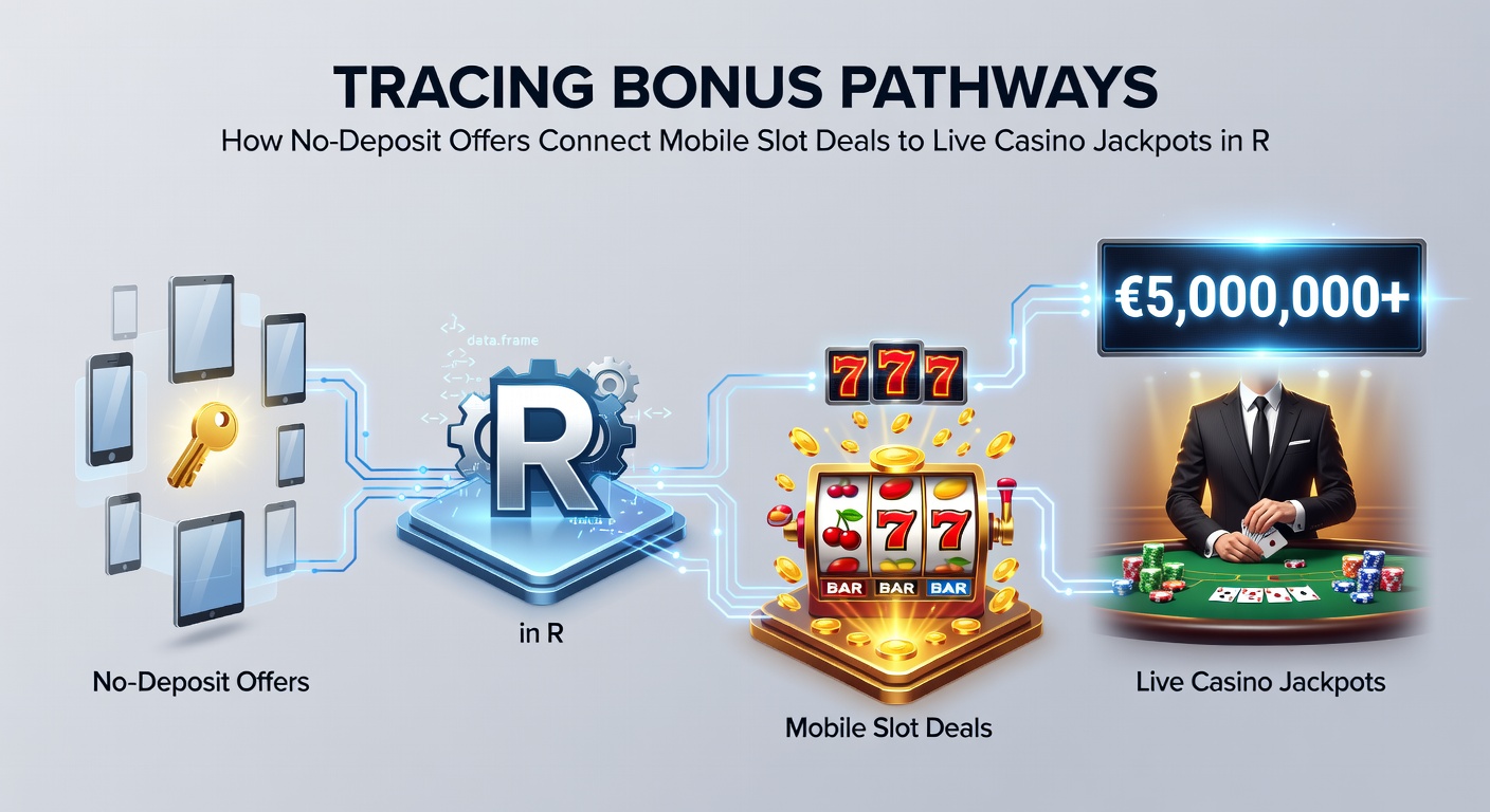 Diagram van bonusketens van mobiele slots naar live jackpots